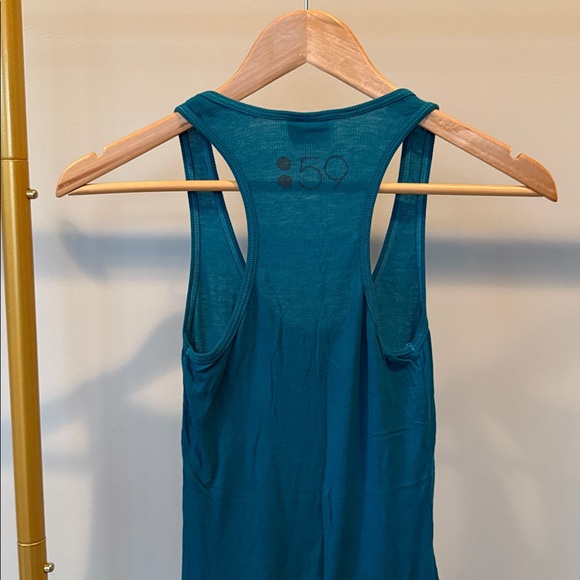 SPLITS59 Teal Ashby Ribbed tank - Picture 4 of 4